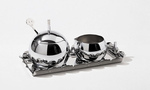 Alessi Anna Set: sugar bowl-milk jug-small tray