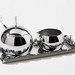 Set zuccheriera-cremiera-vassoietto Alessi Anna Set