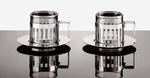 Set due tazze caffè Alessi con piatto