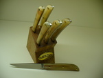 Mura steak knives with block