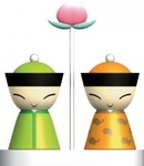 Alessi Mr.& Mrs. Chin salt and pepper set