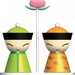 Servizio per sale e pepe Alessi Mr. & Mrs. Chin