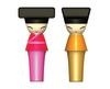 Tappi per bottiglia Alessi King & Queen Chin