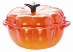 LE CREUSET pumpkin orange mini pot