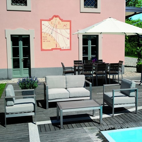 Set giardino coffee set levanto divano 2 poltrone tavolino cuscini ...