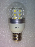 Sfera a 21 LED SMD E/27 4,5W 12/24V corrente continua
