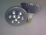 Lampada a Led AR111 E/27 9X1W 220V AC/DC 30°