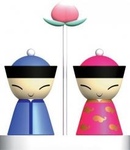 Servizio per sale e pepe Alessi Mr. & Mrs. Chin
