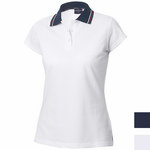 Polo donna in cotone con manica americana Arcola