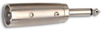 Adatt. XLR 3 poli maschio/JACK maschio