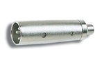 Adatt. XLR 3 poli maschio/Pin RCA femmina