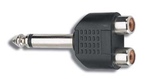 Adatt. Jack 6,3 mm - 2 Pin RCA