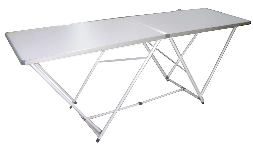 Tavolo Pieghevole Per Carta Da Parati 300x60x78cm - In MDF E Alluminio - Foto 4